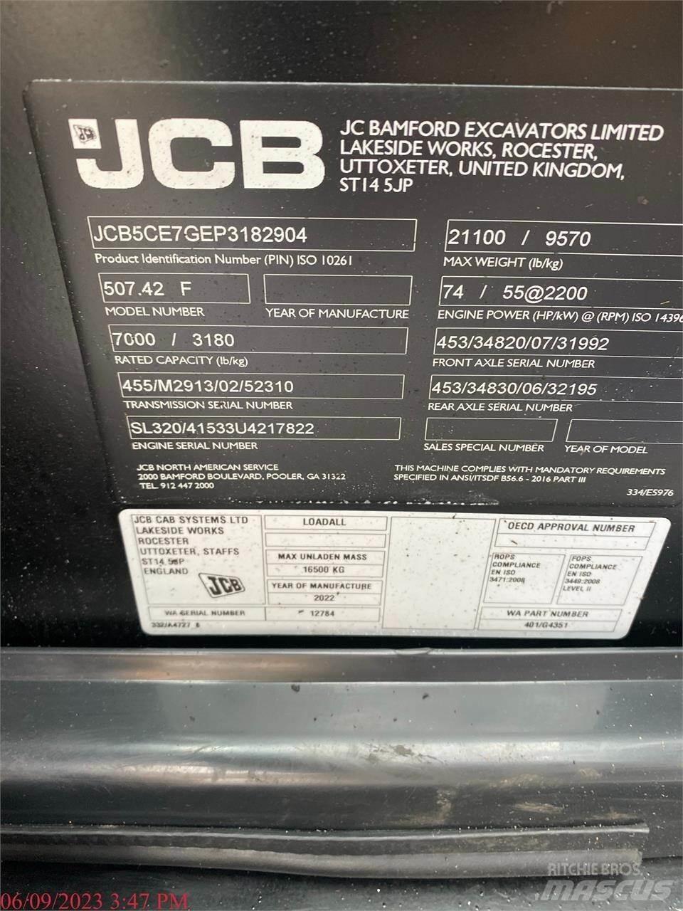 JCB 507-42 Telescopic handlers