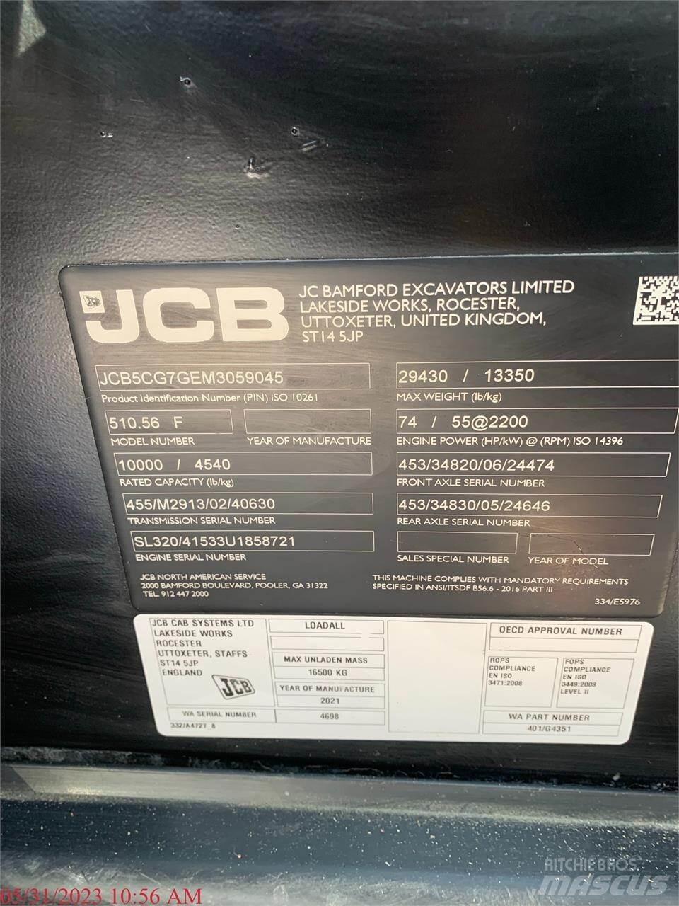 JCB 510-56 Telescopic handlers