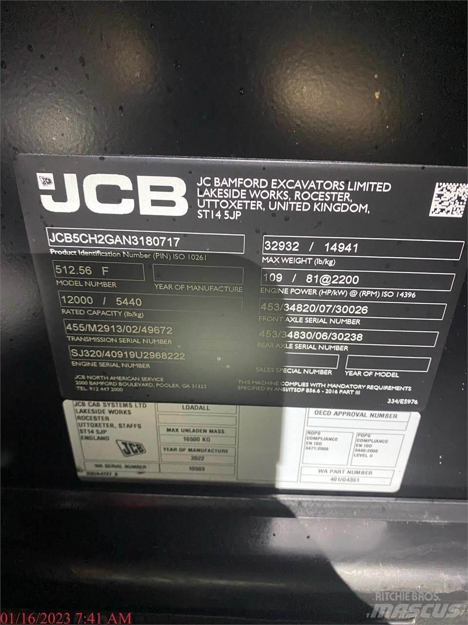 JCB 512-56 Telescopic handlers