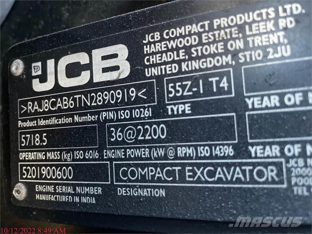 JCB 55Z-1 Mini excavators < 7t (Mini diggers)