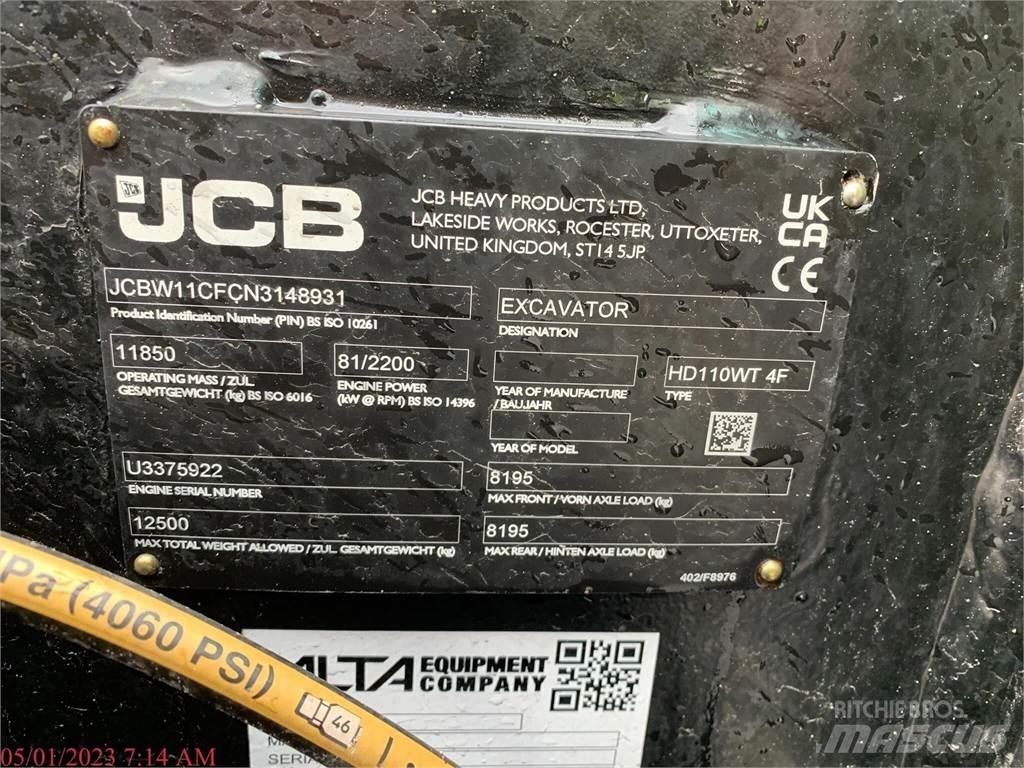 JCB HD110W Wheeled excavators