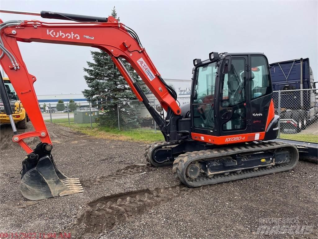 Kubota KX080-4 Crawler excavators