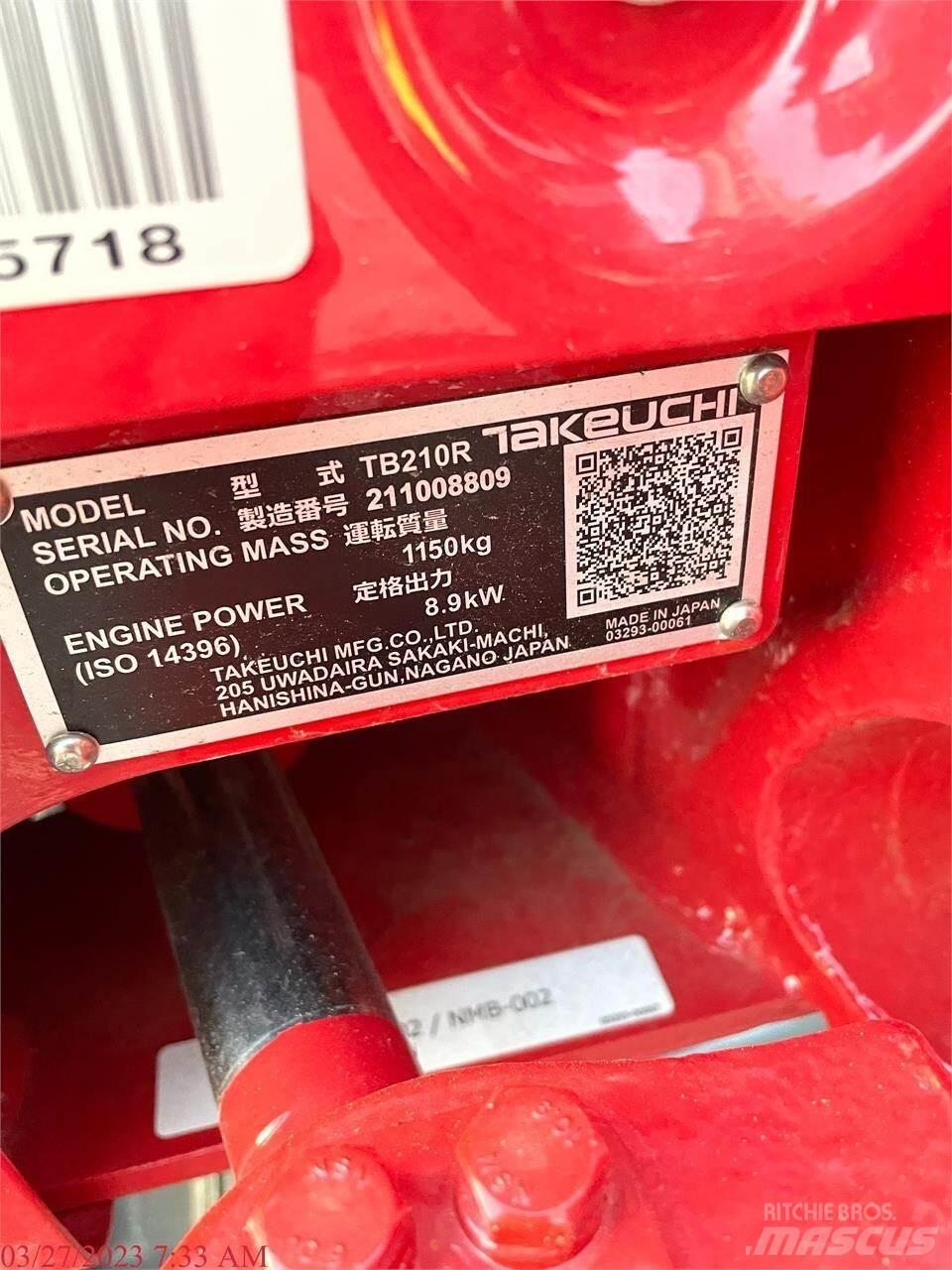Takeuchi TB210R Mini excavators < 7t (Mini diggers)