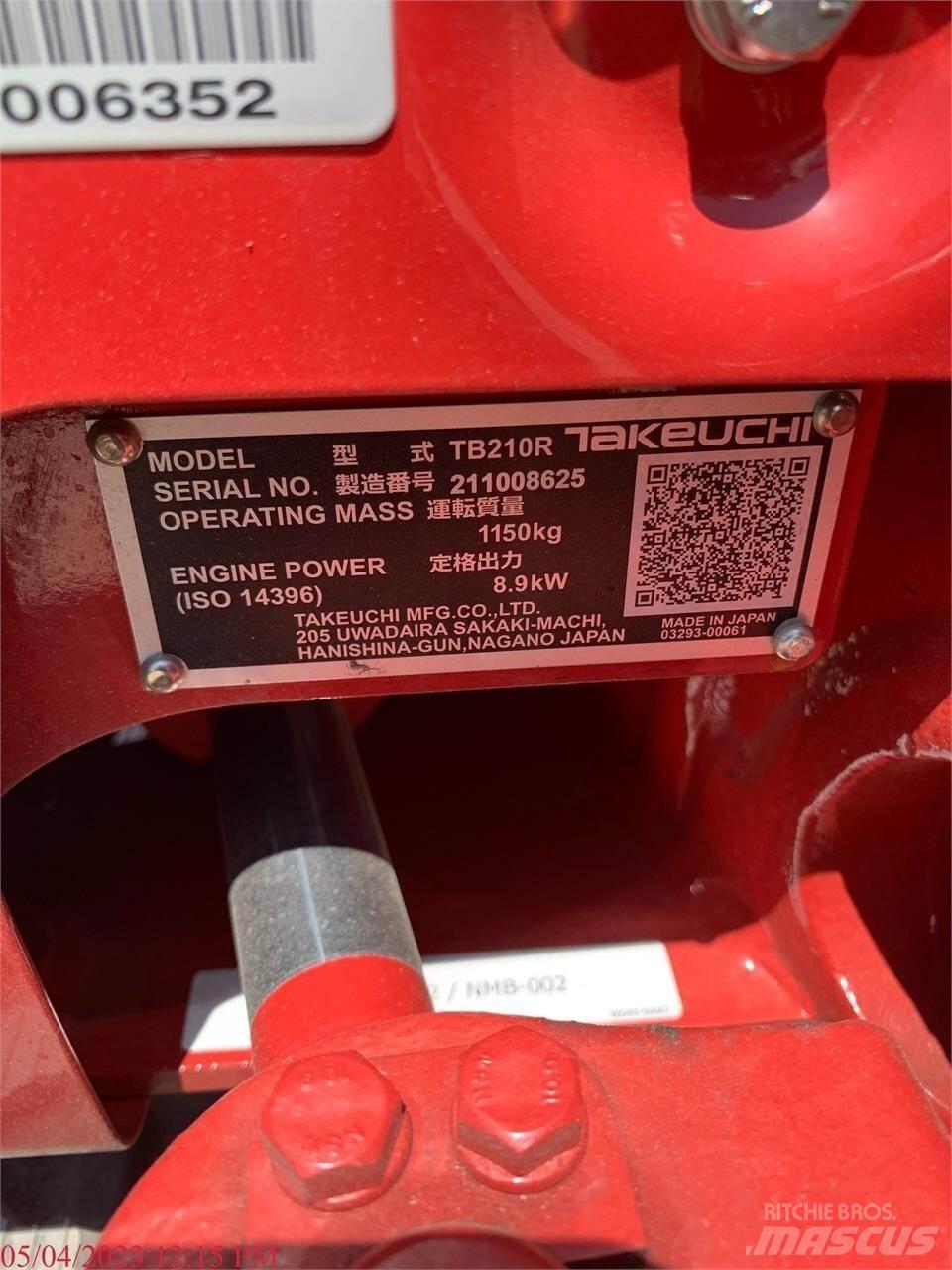 Takeuchi TB210R Mini excavators < 7t (Mini diggers)
