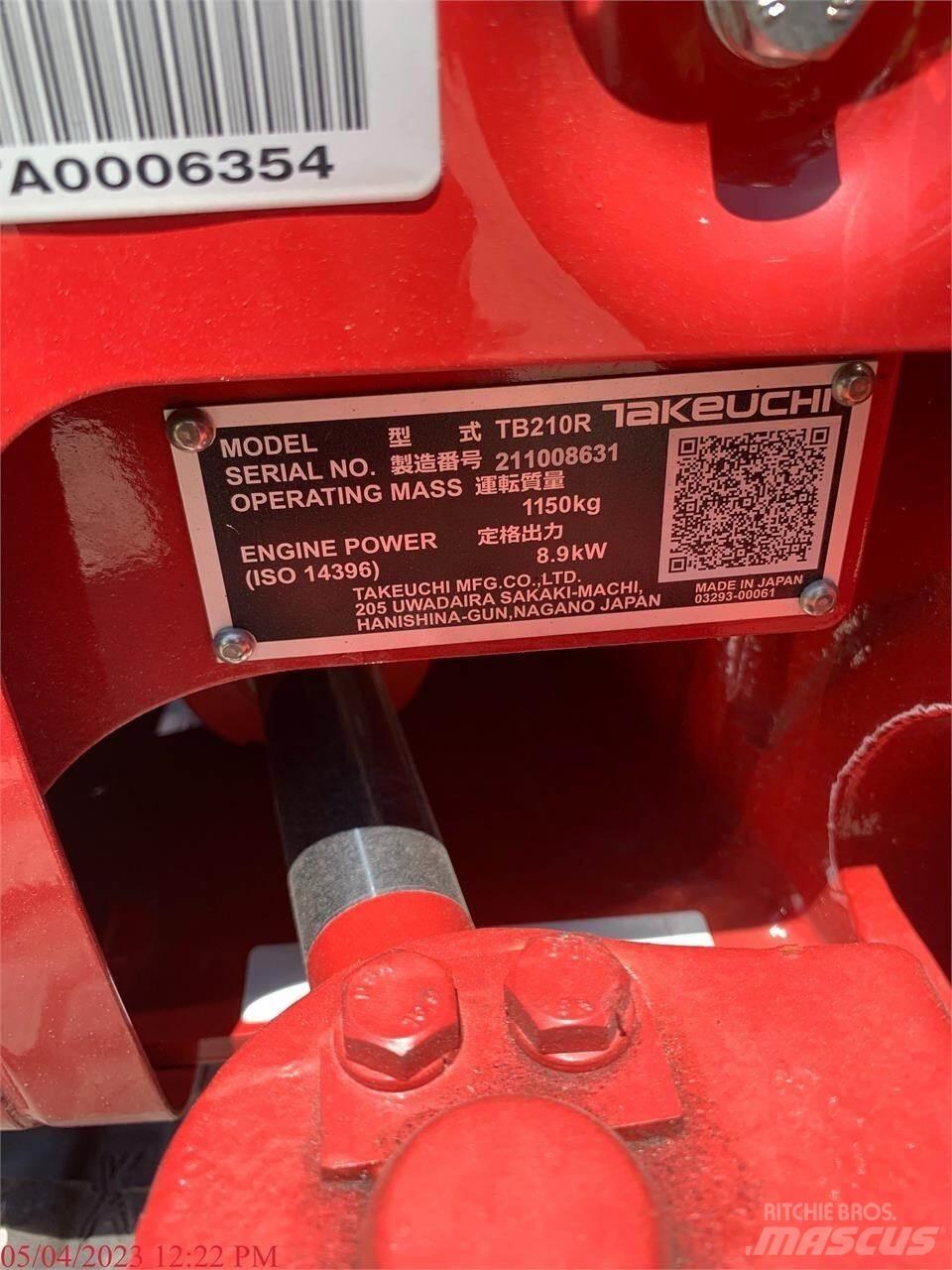Takeuchi TB210R Mini excavators < 7t (Mini diggers)
