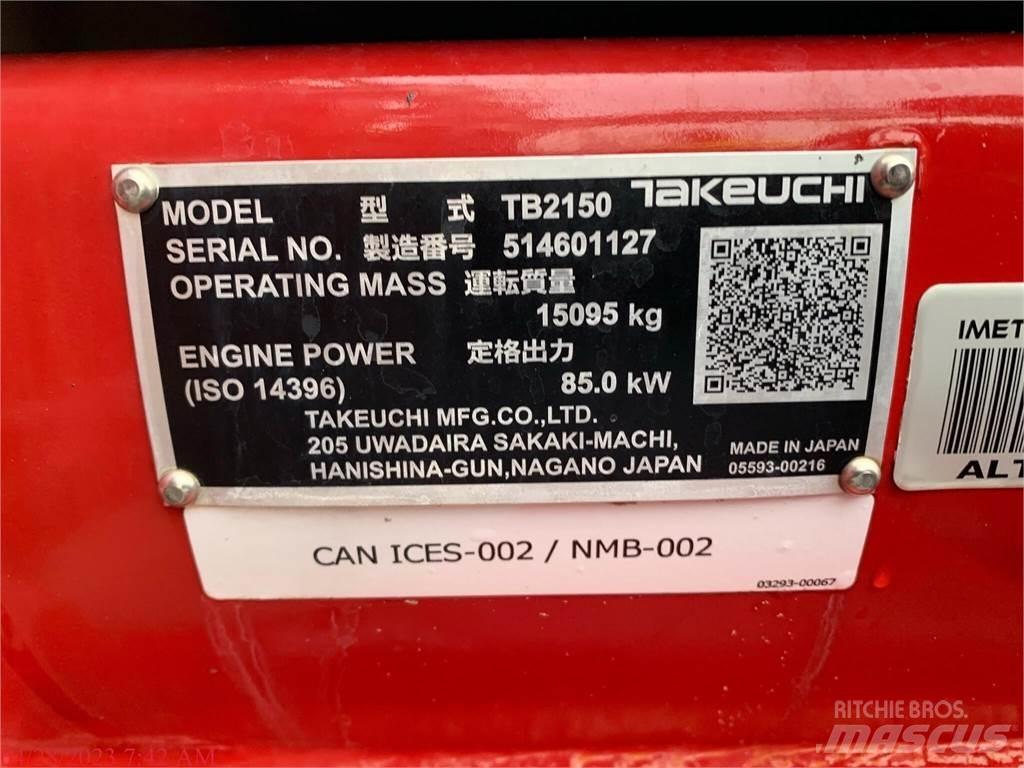 Takeuchi TB2150 Crawler excavators