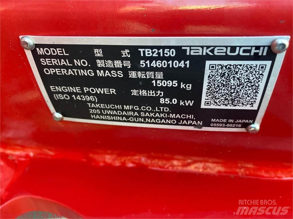 Takeuchi TB2150 Crawler excavators