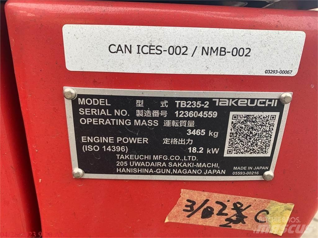 Takeuchi TB235-2 Mini excavators < 7t (Mini diggers)