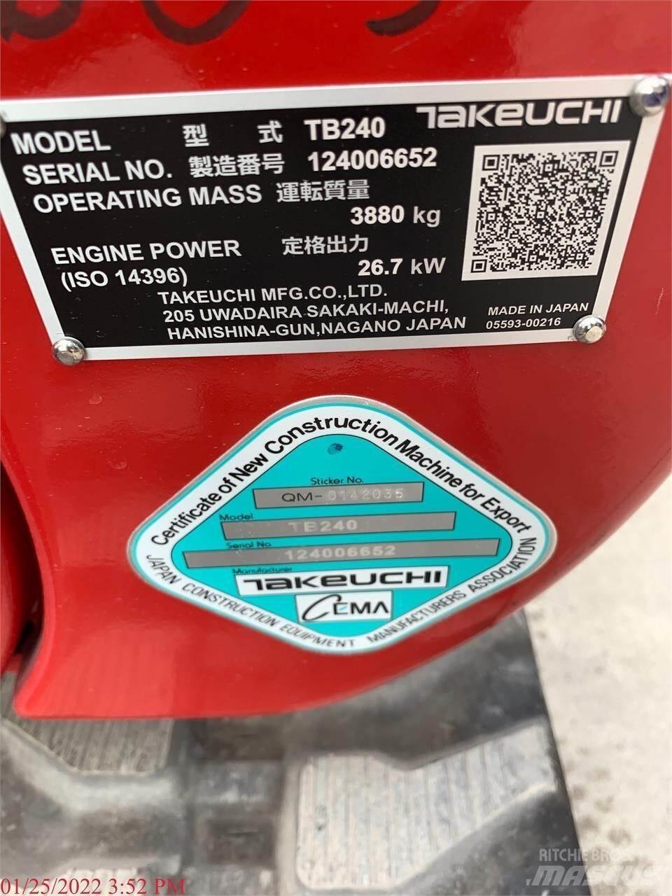 Takeuchi TB240 Mini excavators < 7t (Mini diggers)