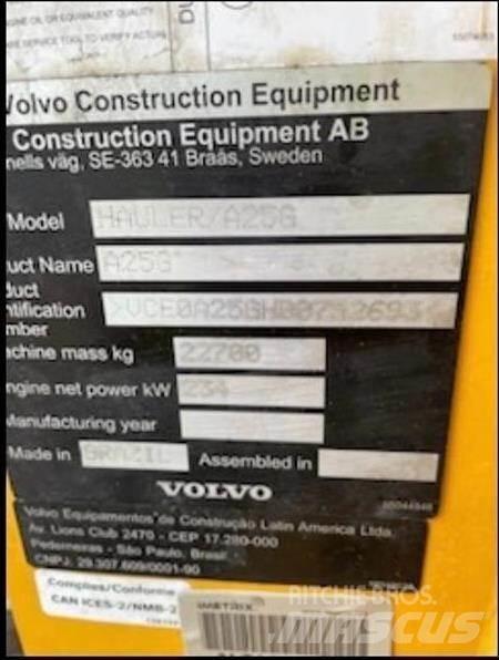 Volvo A25G Articulated Haulers