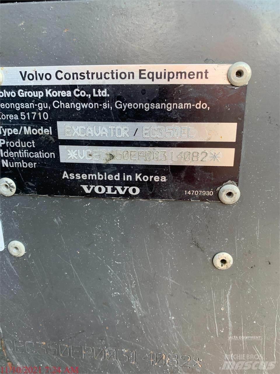 Volvo EC350EL Crawler excavators