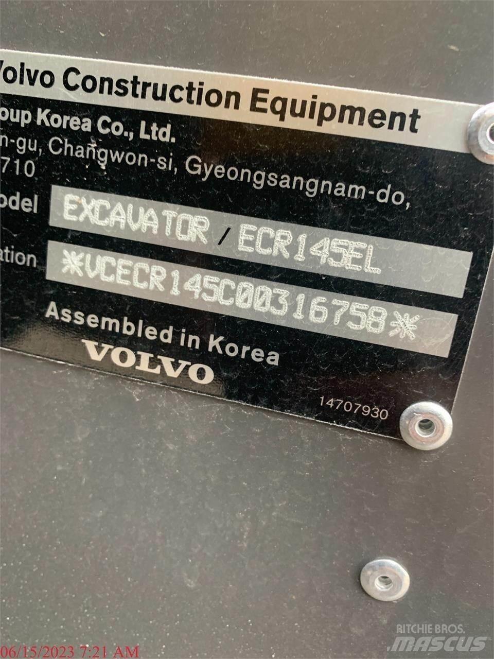 Volvo ECR145EL Crawler excavators