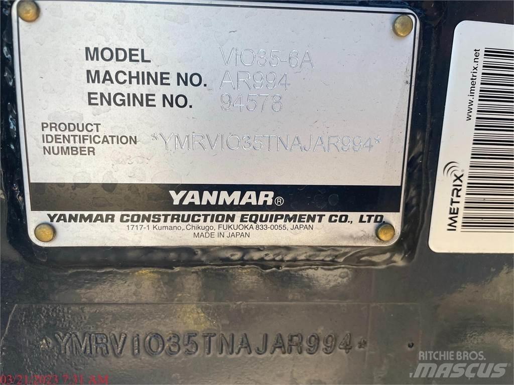 Yanmar VIO35-6A Mini excavators < 7t (Mini diggers)