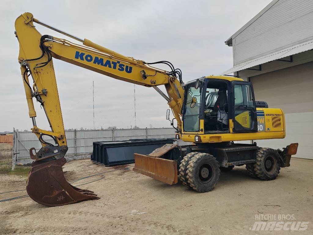 Komatsu PW 180-7EO Wheeled excavators