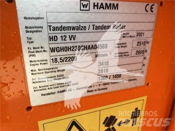Hamm HD12VV Single drum rollers