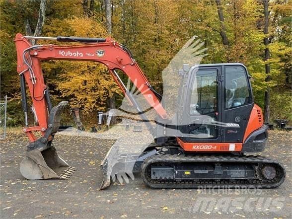 Kubota KX080-4 Crawler excavators