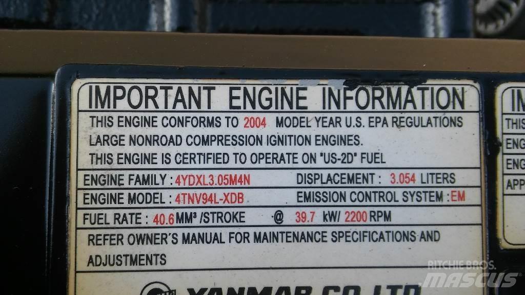 Yanmar 4TNV94L-XDB Mini excavators < 7t (Mini diggers)