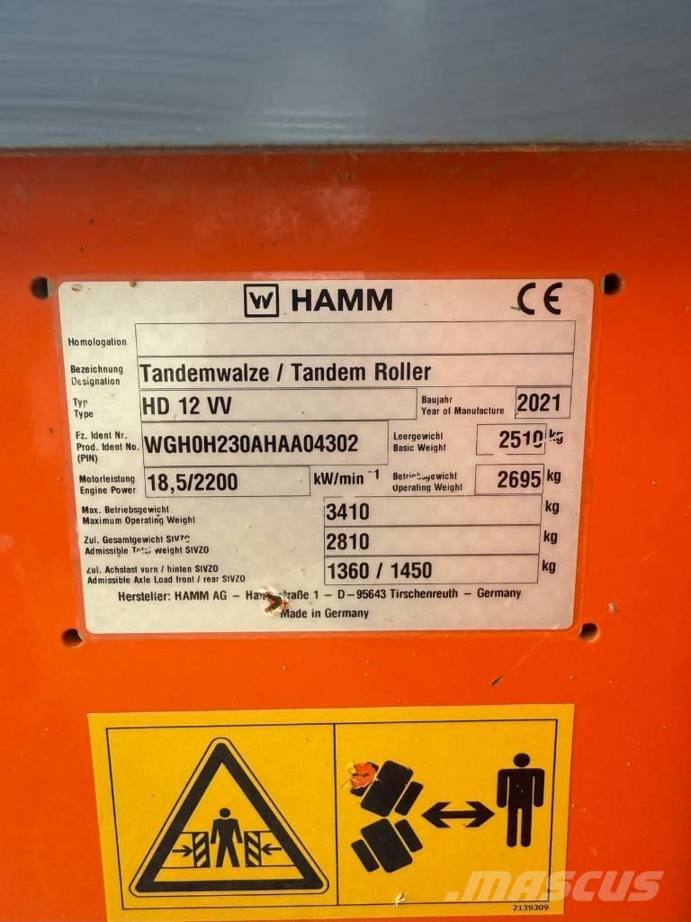 Hamm HD 12 Twin drum rollers