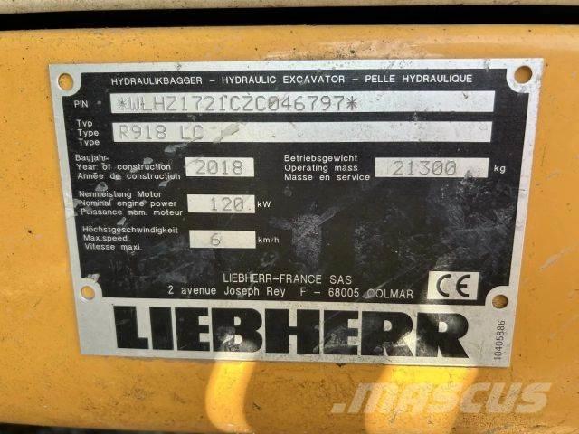 Liebherr R918 LC Crawler excavators
