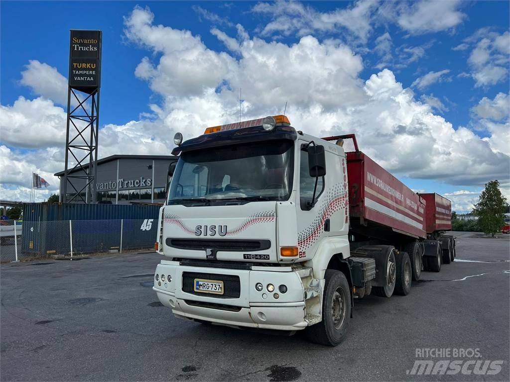 Sisu E11M-420 8X4 Tipper trucks