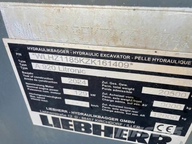 Liebherr A920 Wheeled excavators