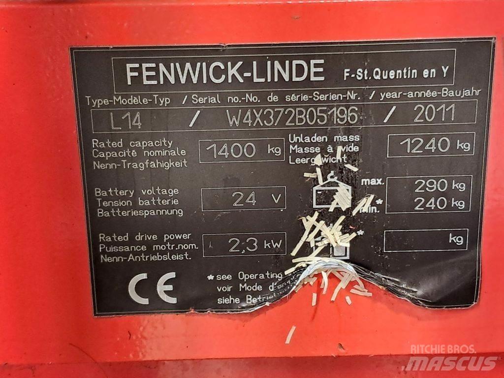 Linde L14 Pedestrian stacker