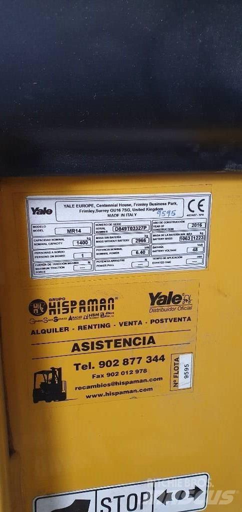 Yale MR14 Reach truck