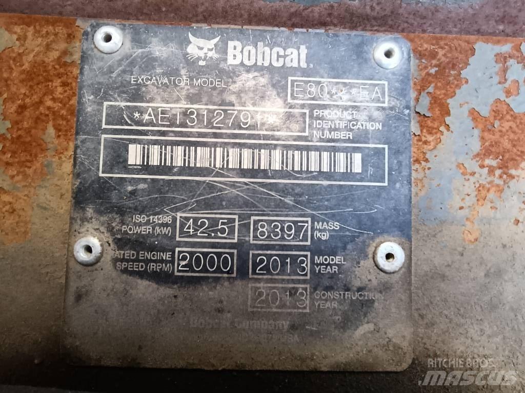 Bobcat E 80 EA Mini excavators  7t - 12t