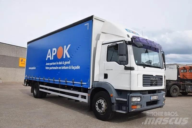 MAN TGM 18.280 Curtain sider trucks