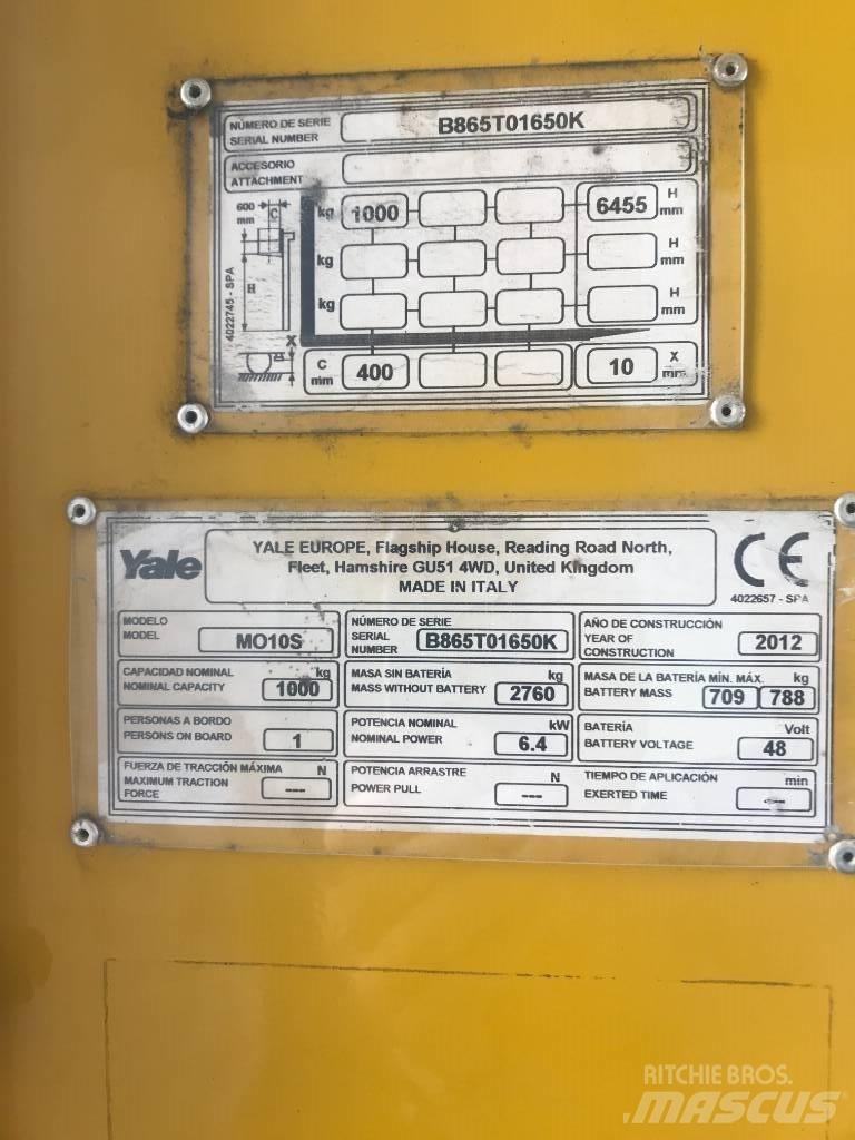 Yale MO10S High lift order picker