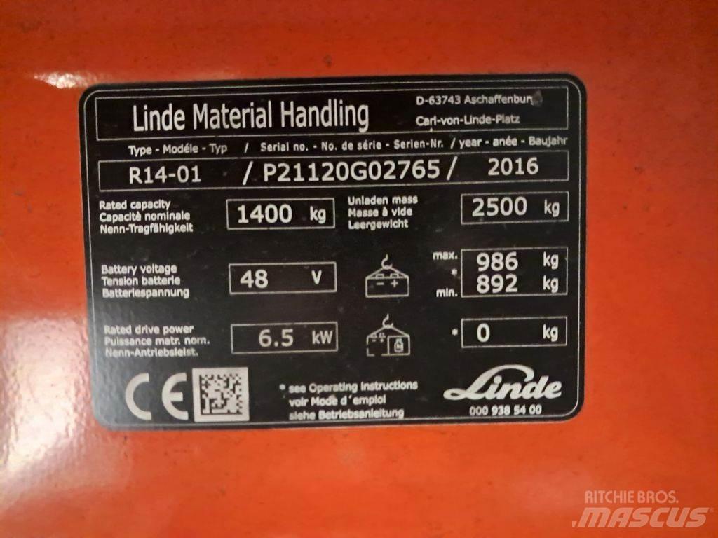 Linde R14-01 Reach truck