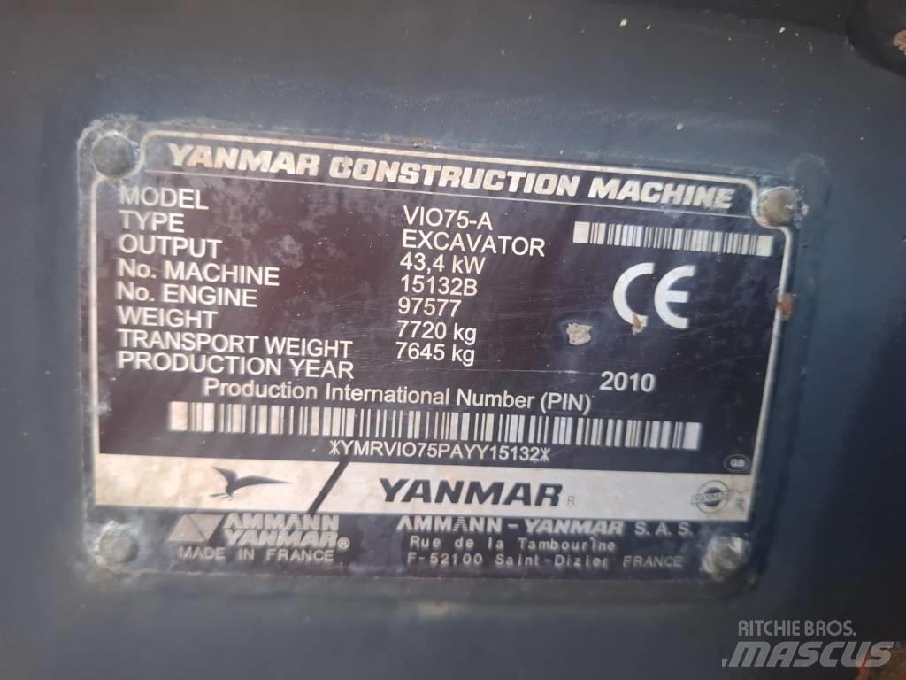 Yanmar Vio 75 A Mini excavators  7t - 12t