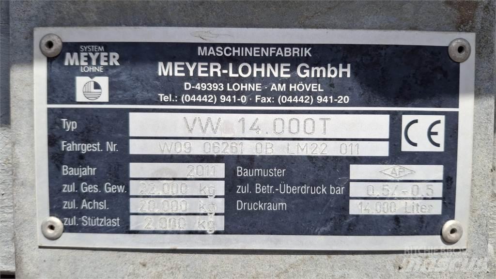 Meyer VW 14.000T Manure spreaders