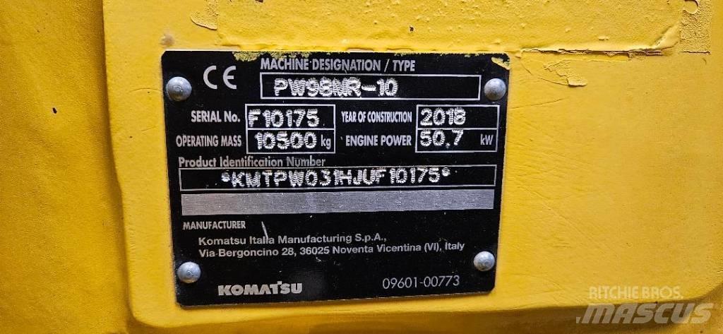 Komatsu PW98 MR10 Wheeled excavators