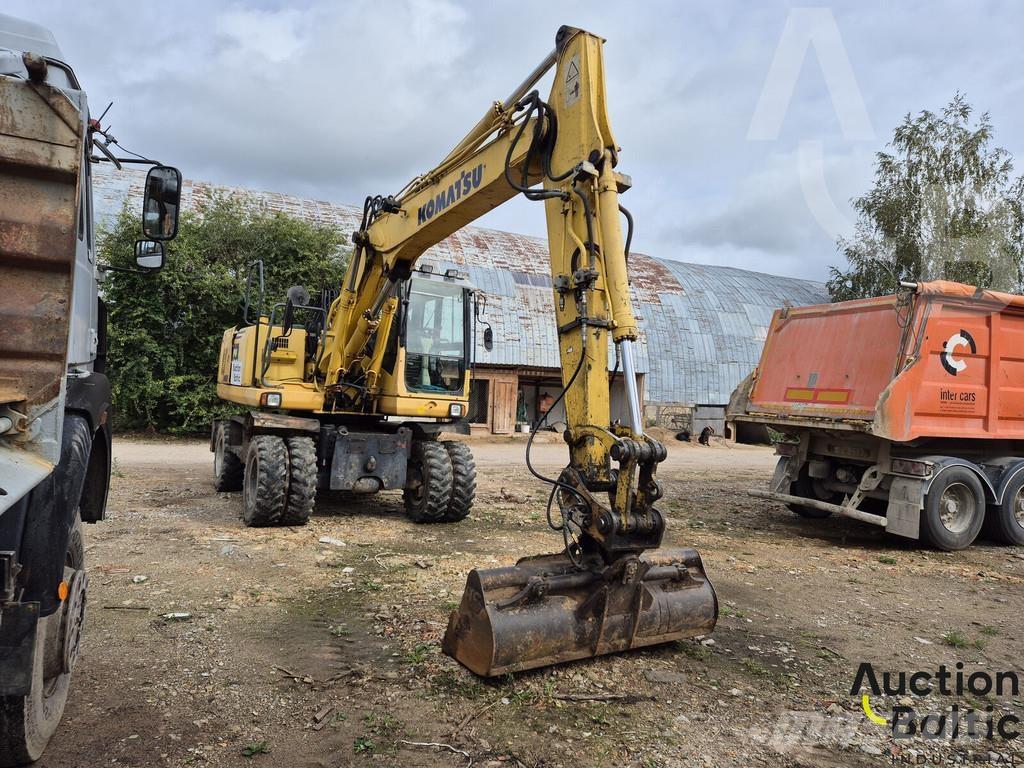 Komatsu PW160-7 Wheeled excavators