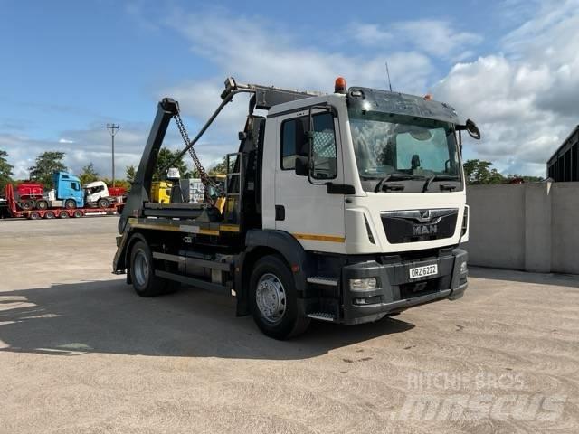 MAN TGM 18.250 Skip bin truck