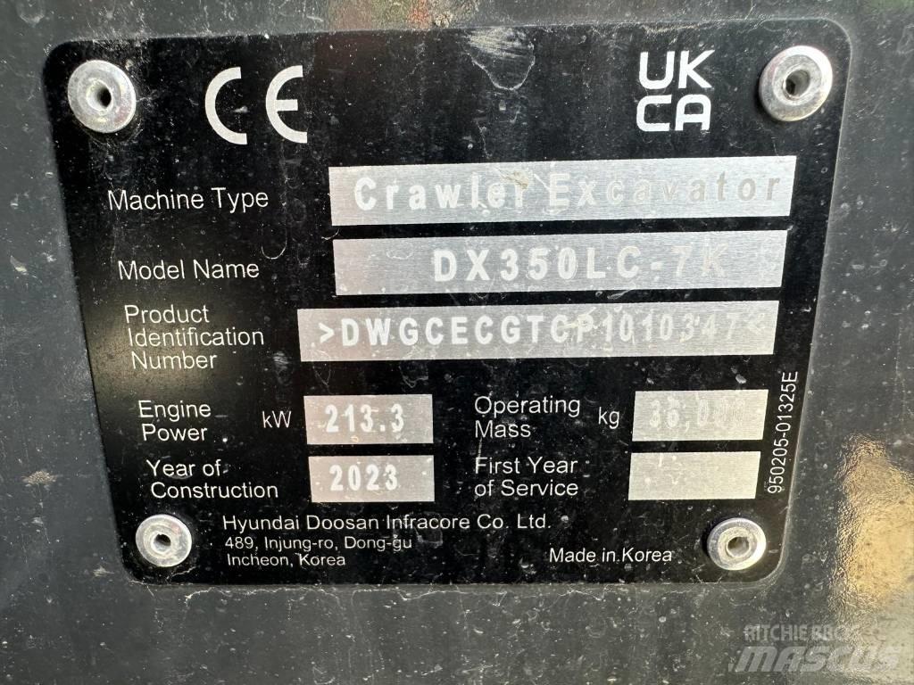 Doosan DX 350 NLC-7 Crawler excavators
