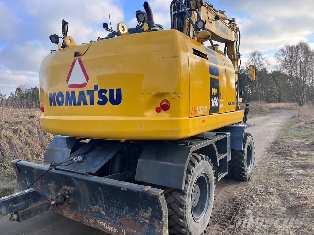 Komatsu PW 160 Wheeled excavators