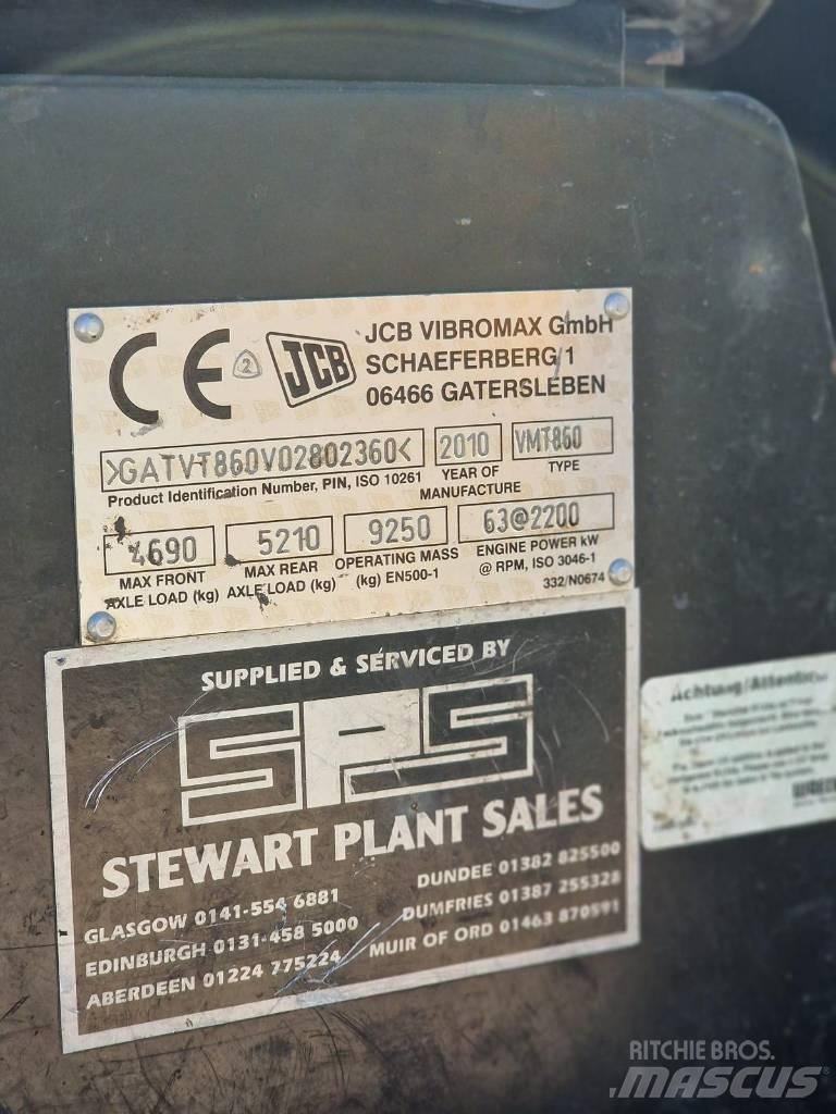 JCB Vibromax VMT 860 Twin drum rollers