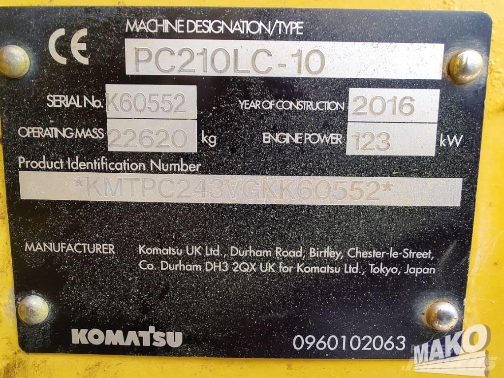 Komatsu PC 210 Crawler excavators