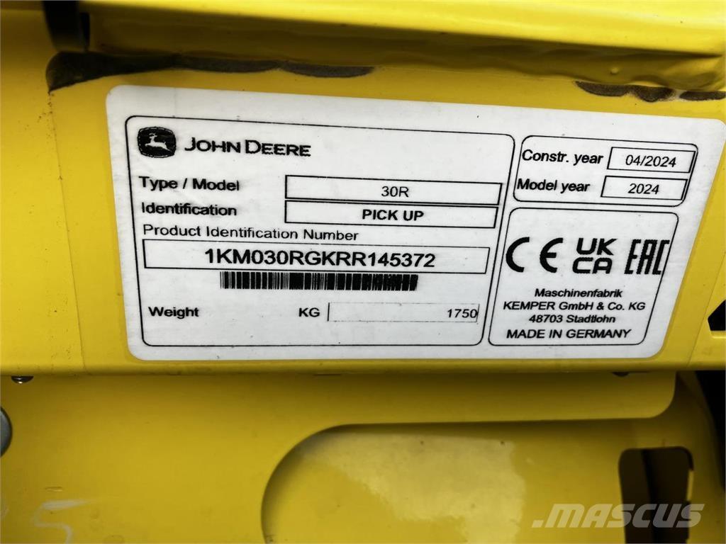 John Deere 30R Combine harvester accessories