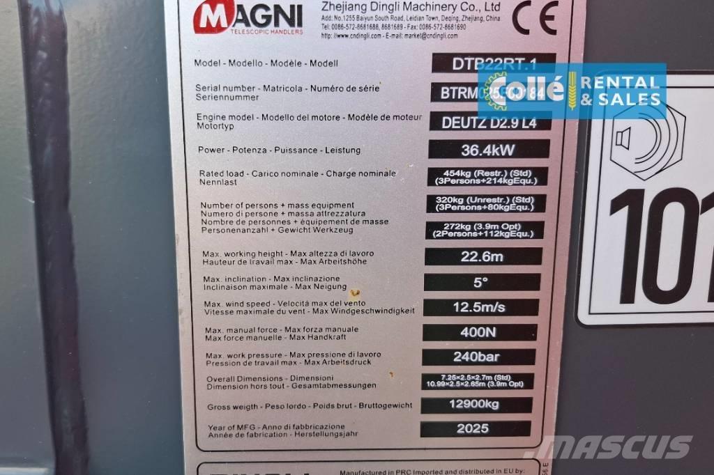 Magni DTB 22 RT | 2025 Telescopic boom lifts