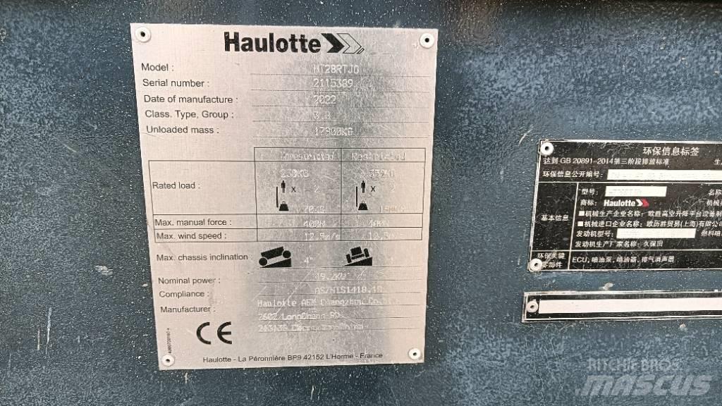 Haulotte HT28RTJO Telescopic boom lifts