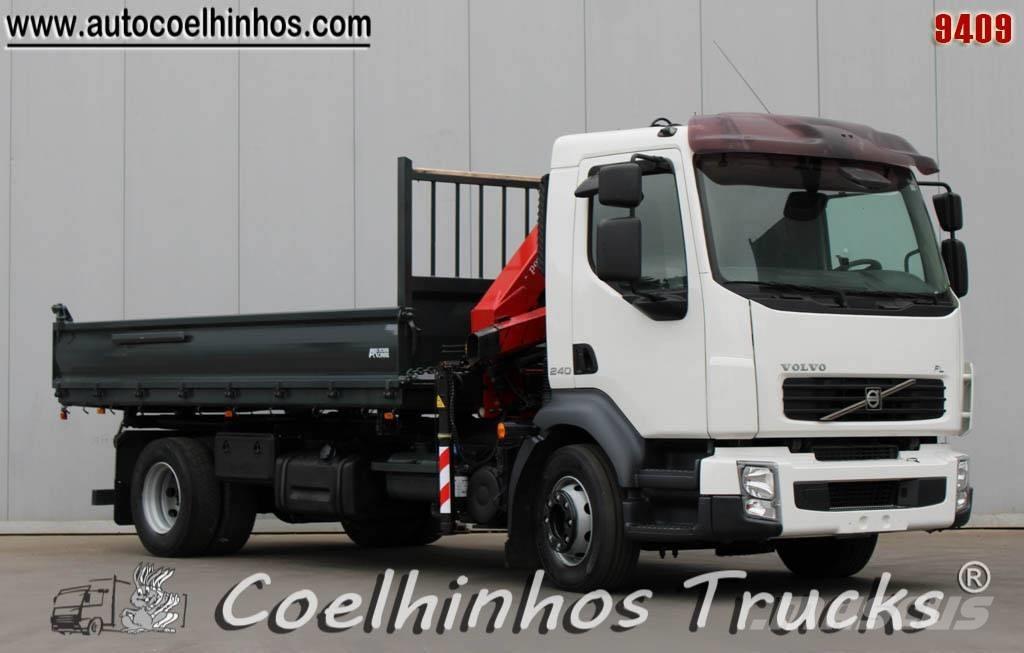 Volvo FL 240 + HMF 635 Tipper trucks
