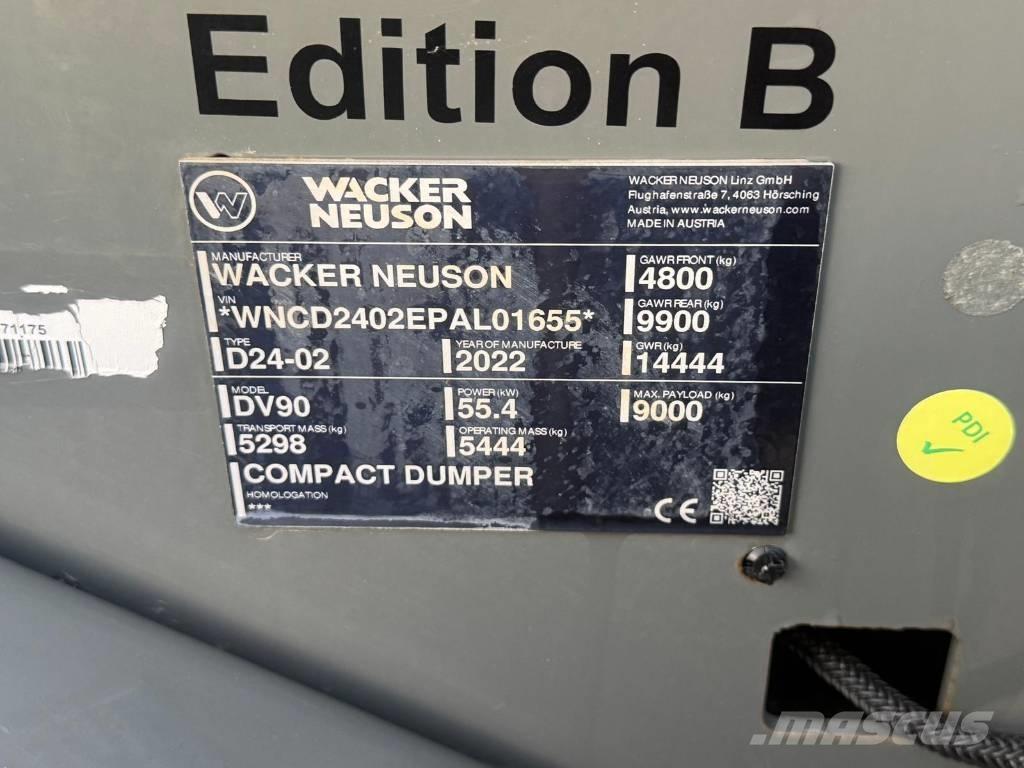 Wacker Neuson DV90 Site dumpers
