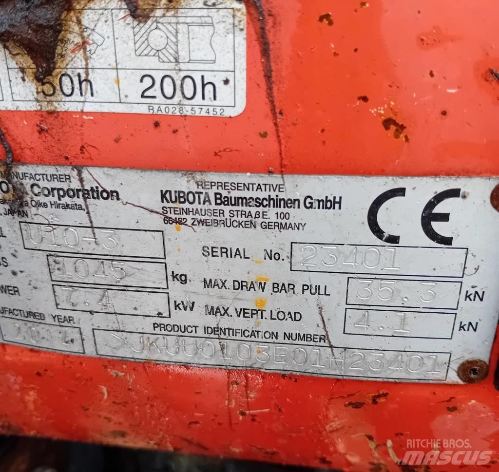 Kubota U 10-3 Mini excavators < 7t (Mini diggers)