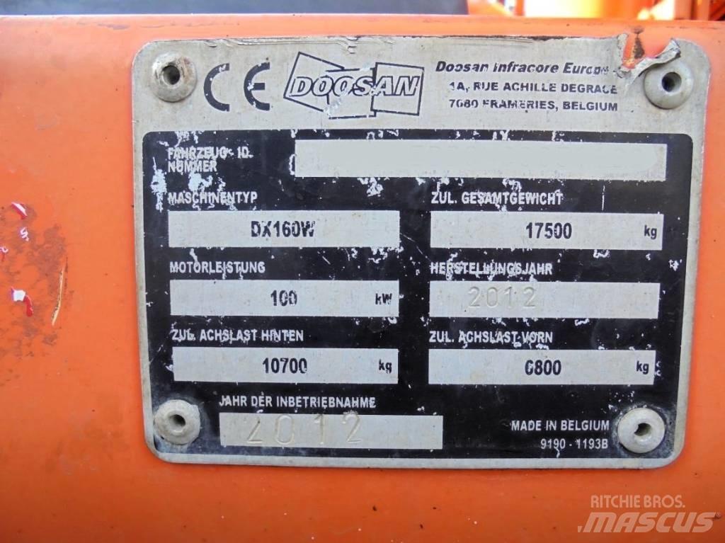 Doosan DX 160 W Wheeled excavators