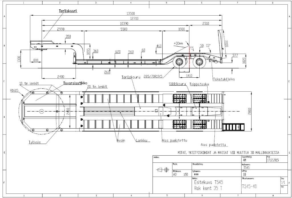 Siimet T545-37 Low loader-semi-trailers