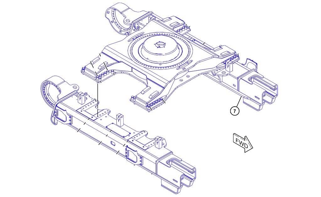 CAT 390 F L Chassis and suspension