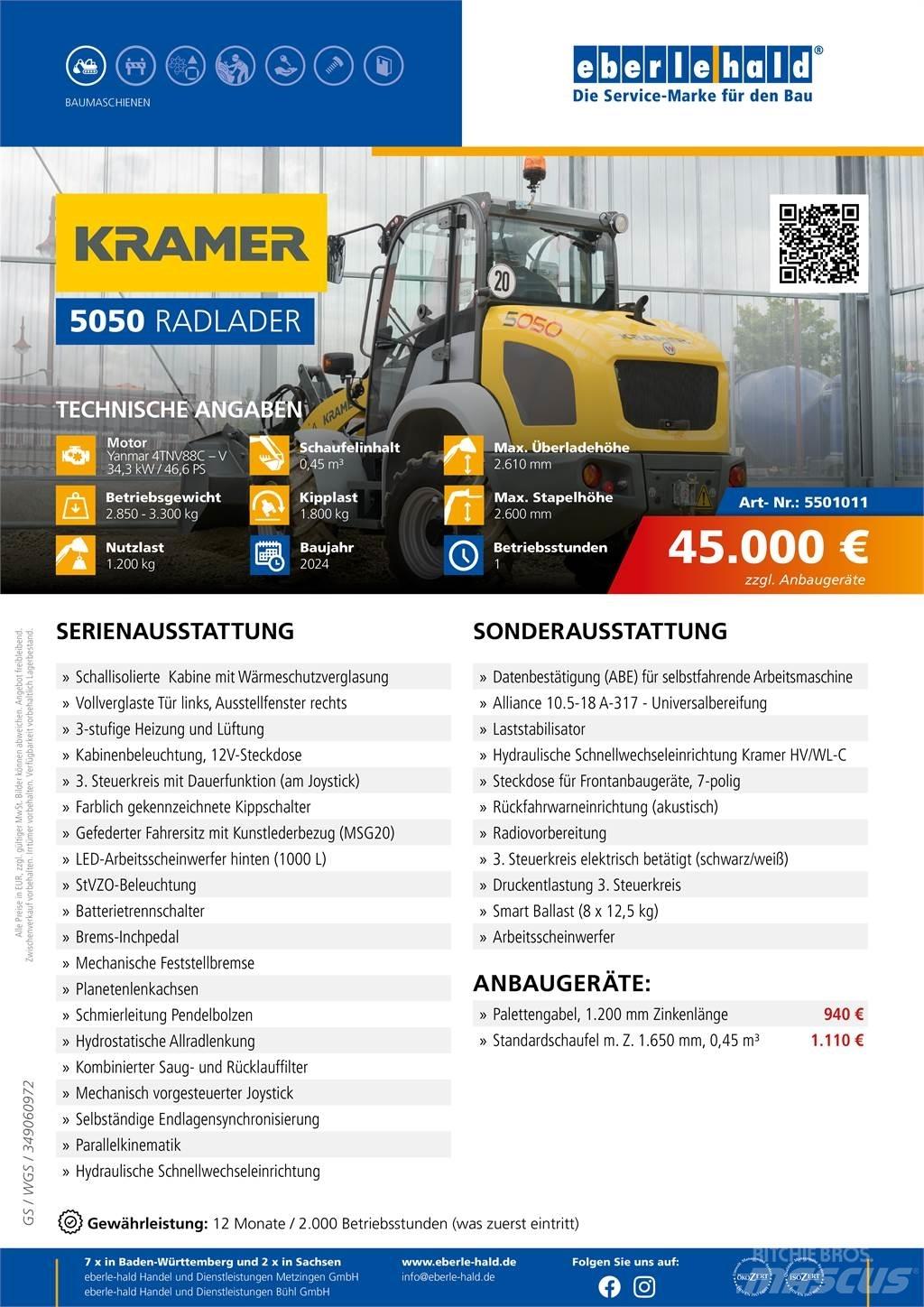 Kramer 5050 Wheel loaders
